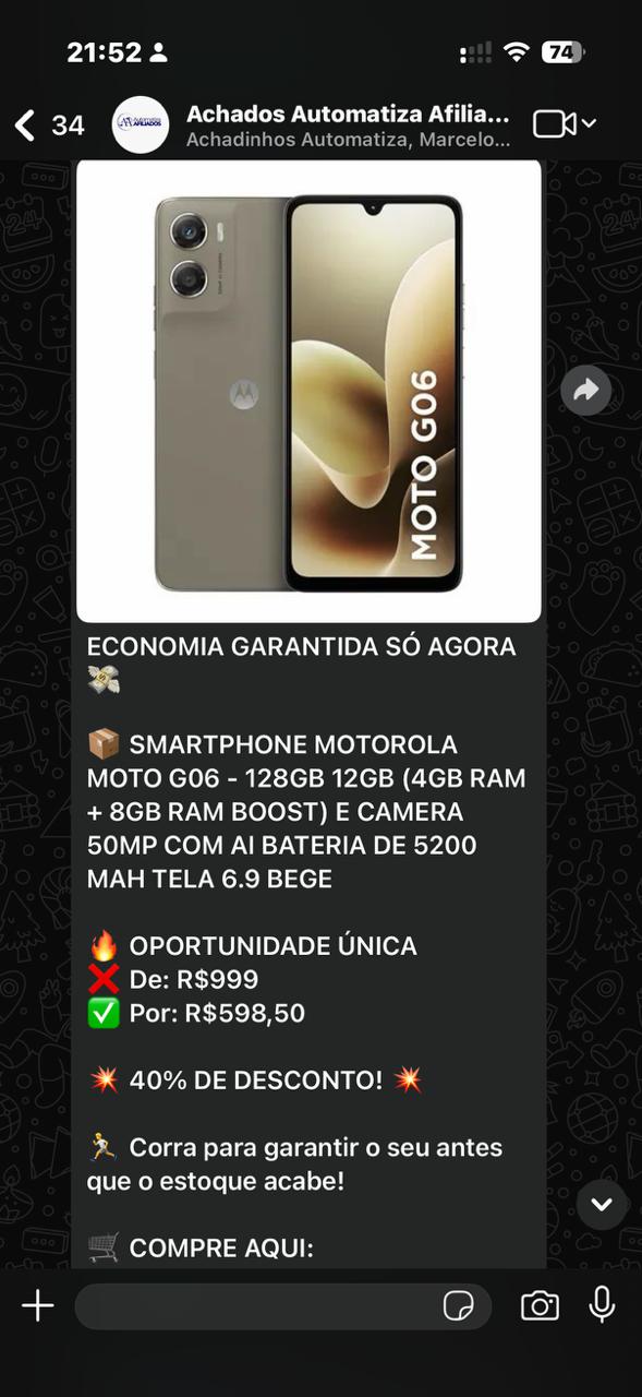 Post automático no WhatsApp