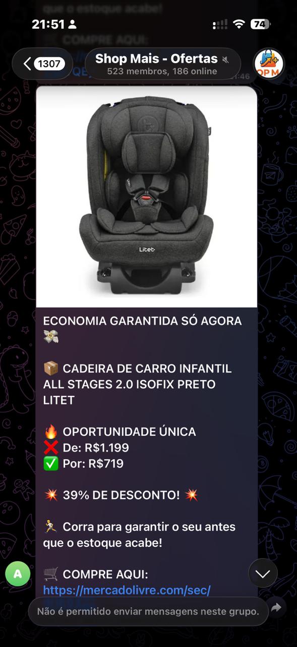 Post automático no Telegram